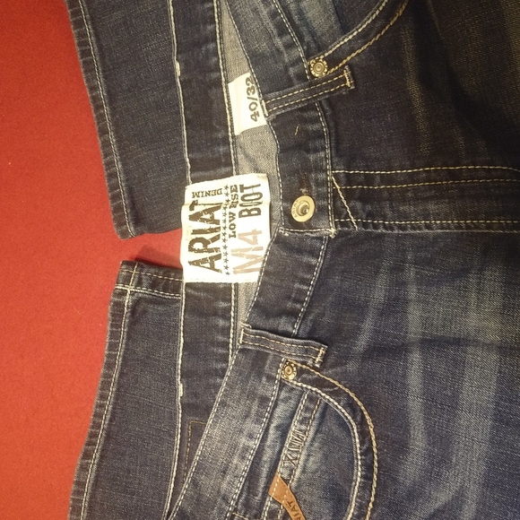 Ariat M4 Low Rise Boot Cut Jeans 40x32 • 5 Pocket - Picture 4 of 7
